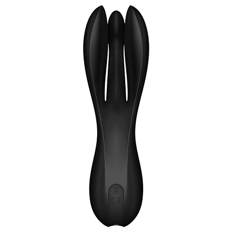 SATISFYER - VIBRADOR THREESOME 2 PRETO
