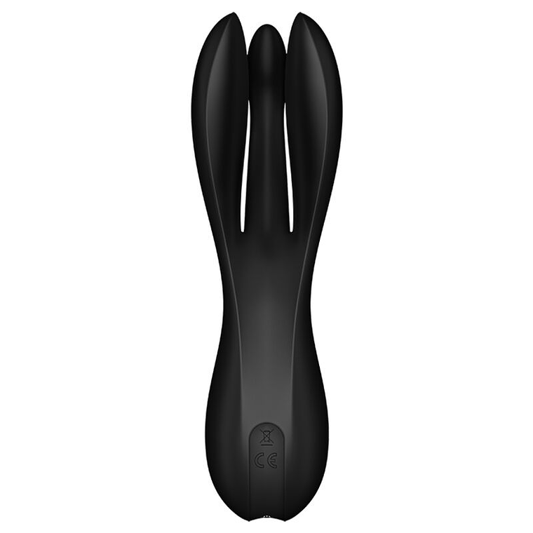 SATISFYER - VIBRADOR THREESOME 2 PRETO 1