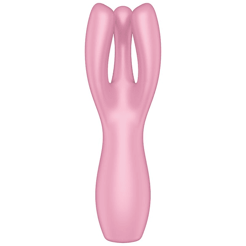 SATISFYER - VIBRADOR THREESOME 3 ROSA