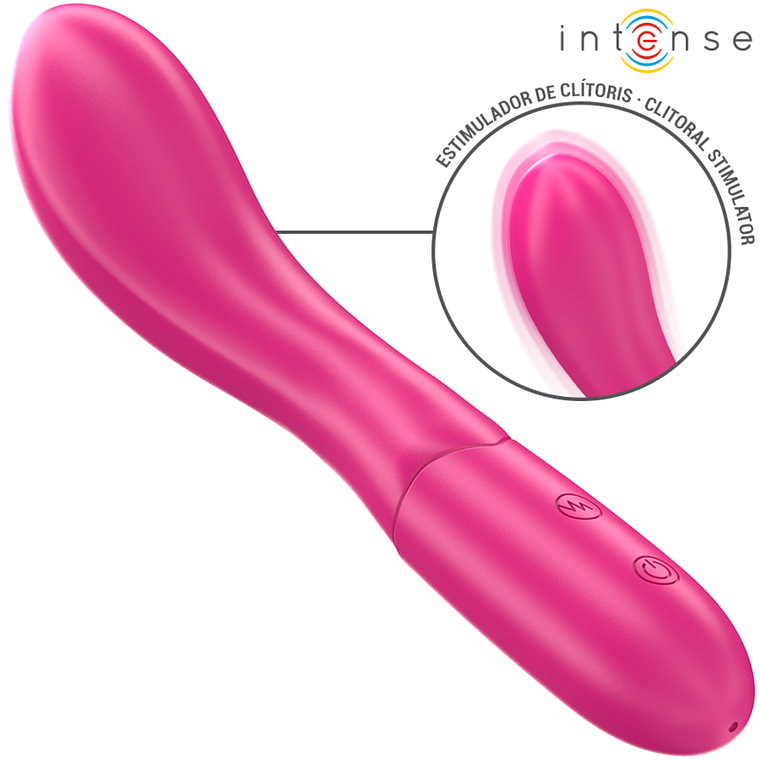 INTENSE - LISETTE VIBRADOR 19 CM FLEXÍVEL 10 VIBRAÇÕES ROSA 1