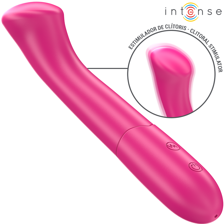 INTENSE - PATY VIBRADOR 19 CM FLEXÍVEL 10 VIBRAÇÕES MODELO 2 ROSA 1