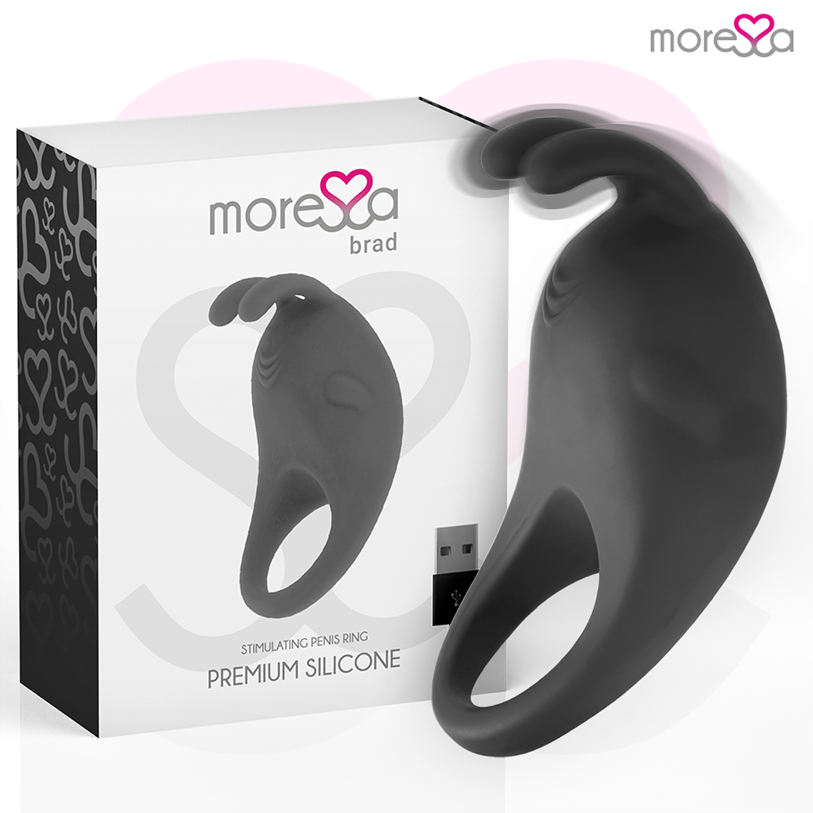 MORESSA - BRAD PREMIUM SILICONE RECARREGVEL PRETO 1