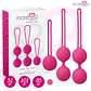 Bolas de Kegel Moressa Osian Premium Rosa 3 Pesos Silicone - vignette 1