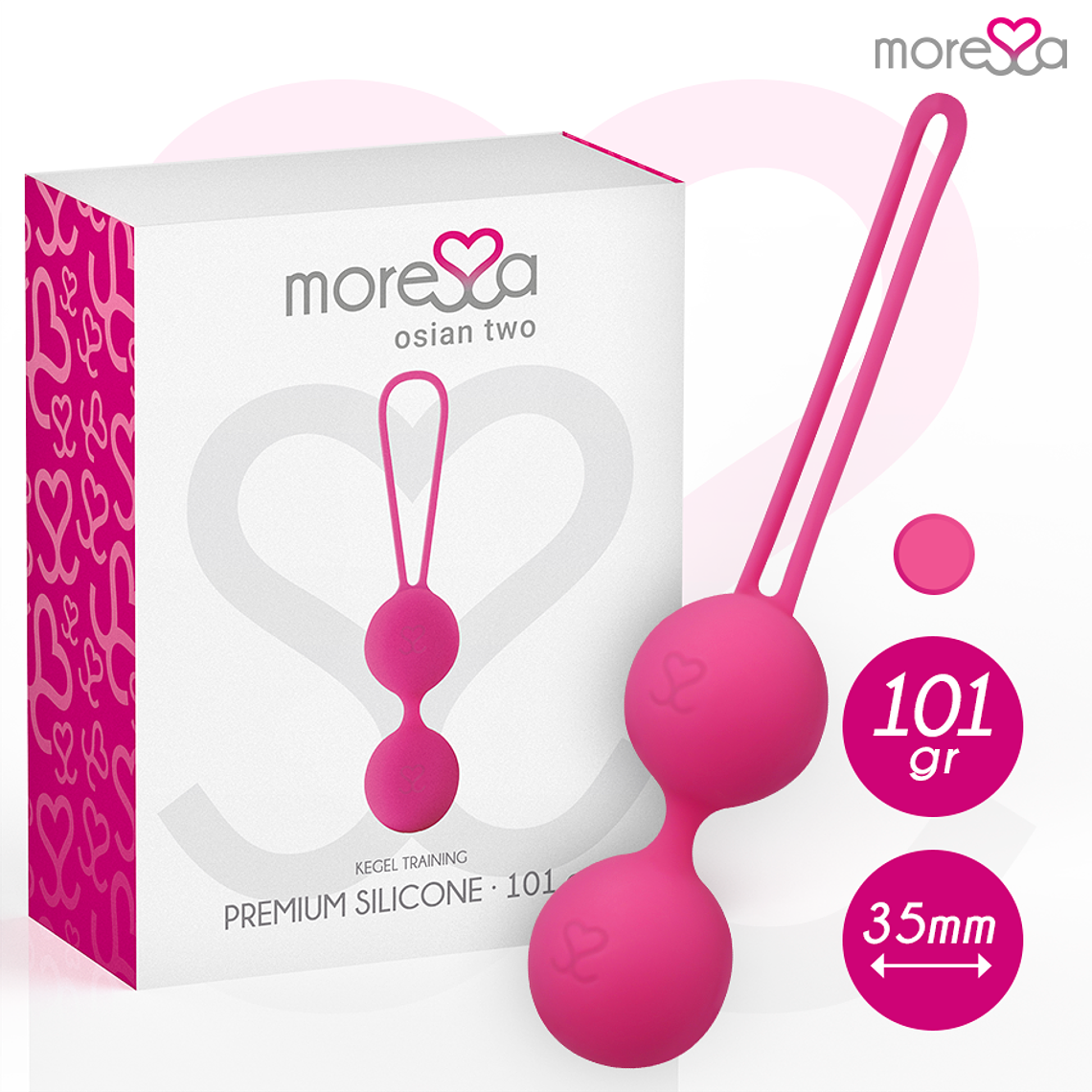 MORESSA - OSIAN DOIS SILICONE PREMIUM ROSA 1