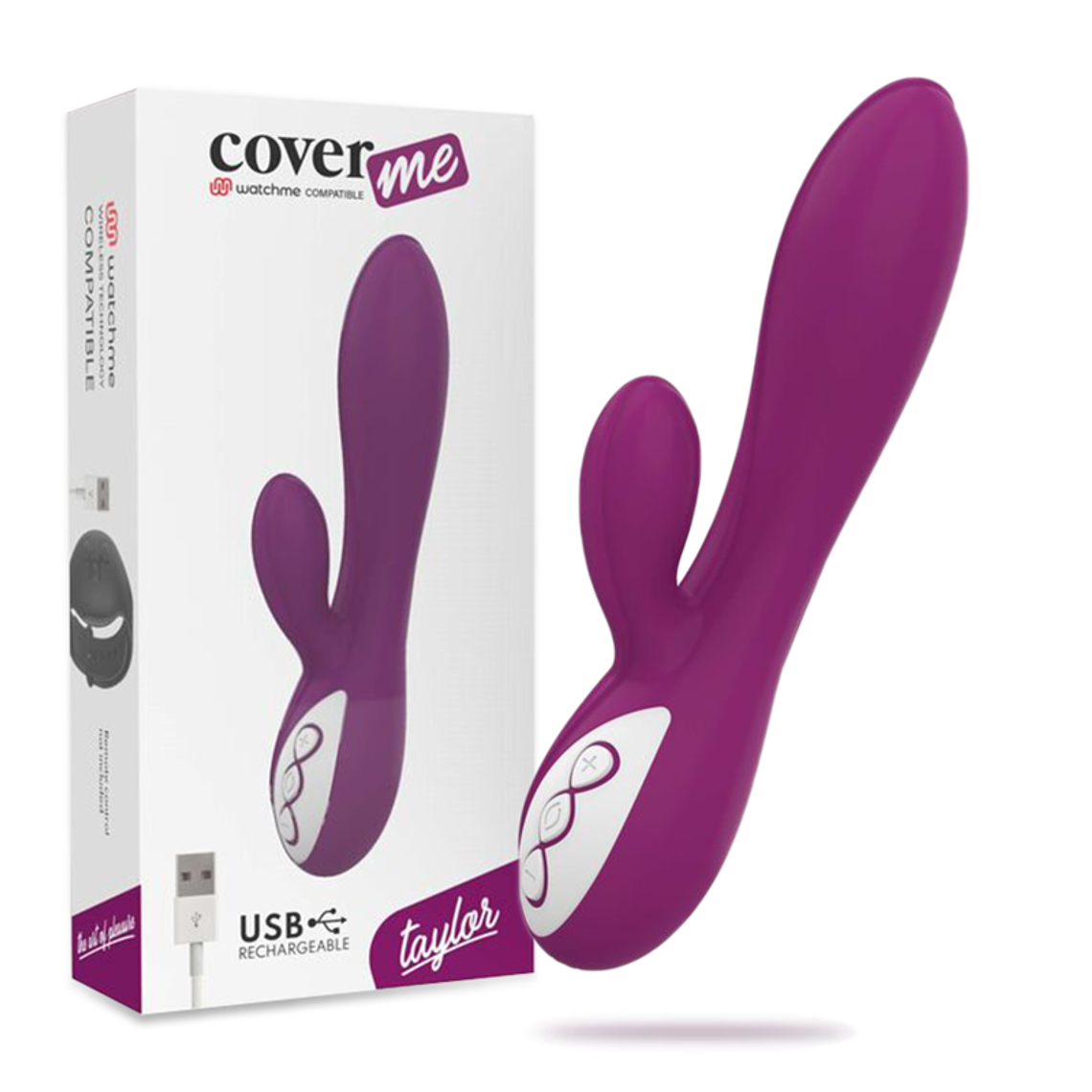 COVERME - VIBRADOR TAYLOR COMPATÍVEL COM A TECNOLOGIA WATCHME WIRELESS 1