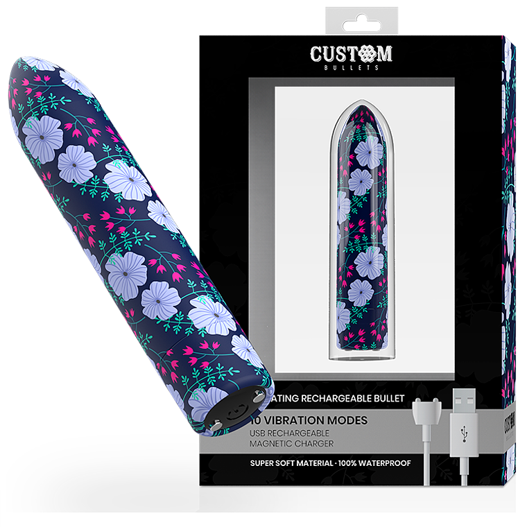 CUSTOM BULLETS - PERSONALIZADAS BALAS RECARREGÁVEIS PRIMAVERA 10 INTENSIDADES 1