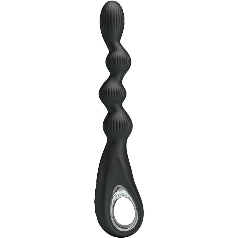 PRETTY LOVE - FEDERER VIBRADOR ANAL 12 VIBRAÇÕES PRETO 1