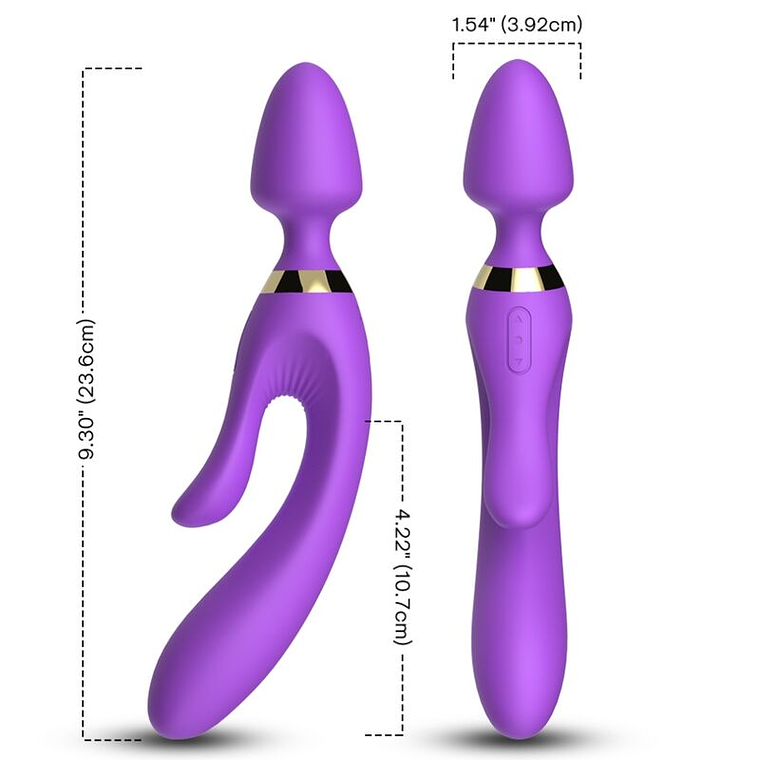 ARMONY - MASSAGER E VIBRADOR COELHO ROXO 1