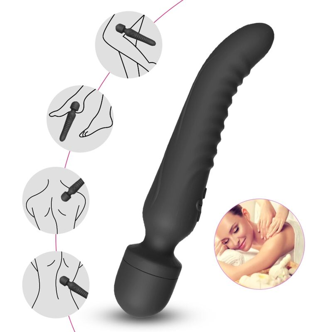 ARMONY - MASSAGER MISSION E VIBRADOR EFEITO DE CALOR PRETO 1