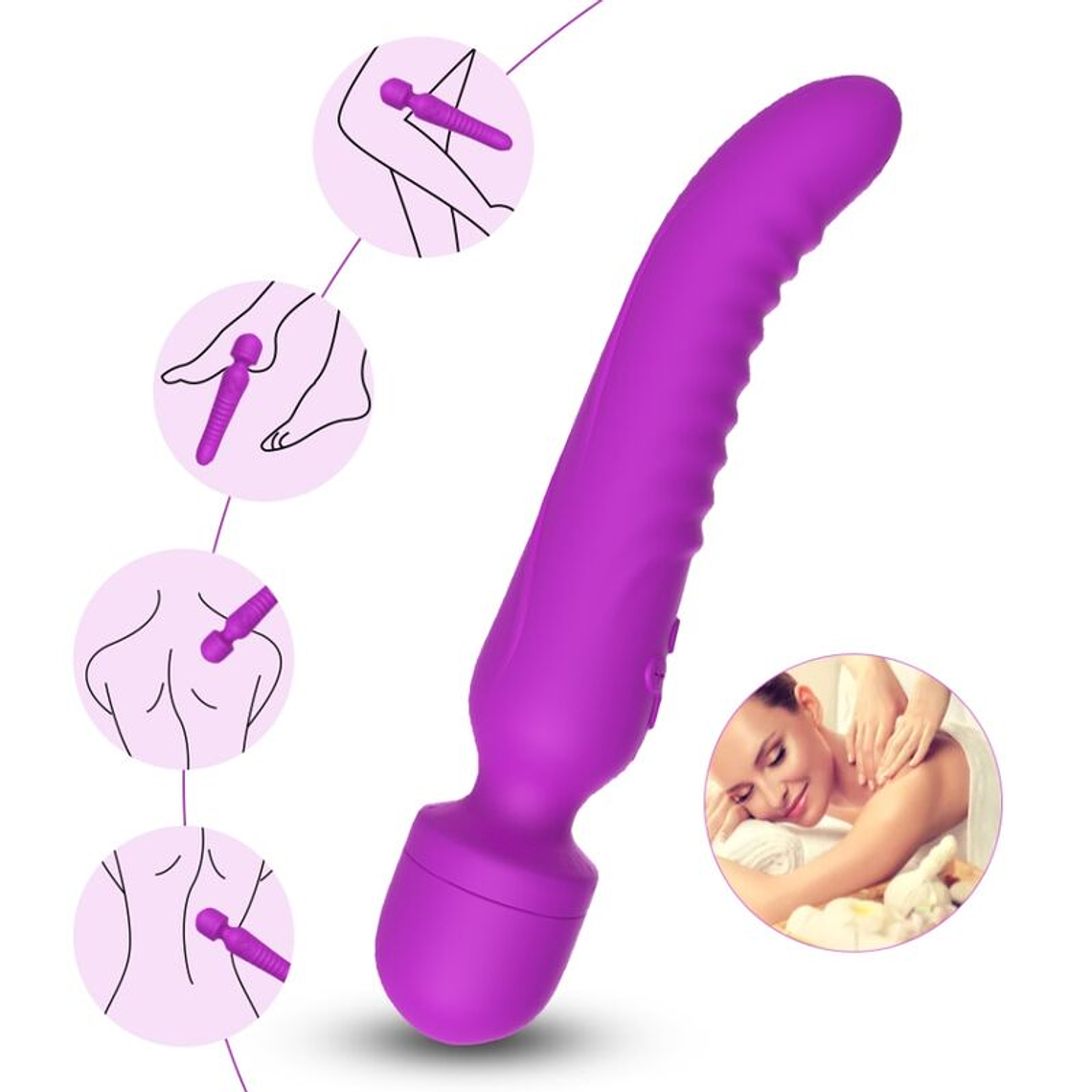 ARMONY - MASSAGER MISSION E VIBRADOR EFEITO DE CALOR ROXO 1