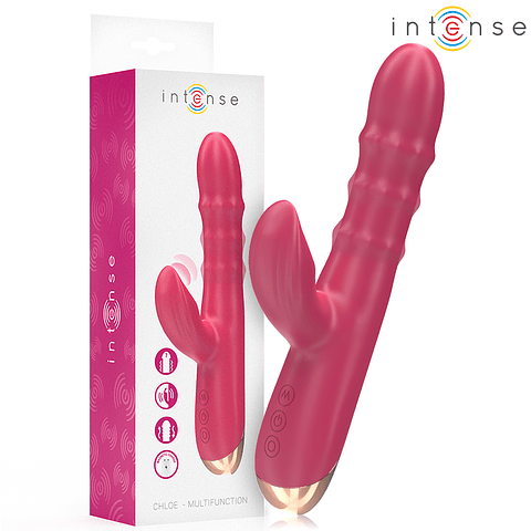 INTENSE - CHLOE VIBRADOR MULTIFUNCIONAL 3 EM 1 VERMELHO