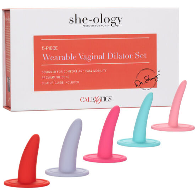 CALEXOTICS - KIT 5 PCS DILATADORES VAGINAIS OU ANAIS MULTICOLOR 1