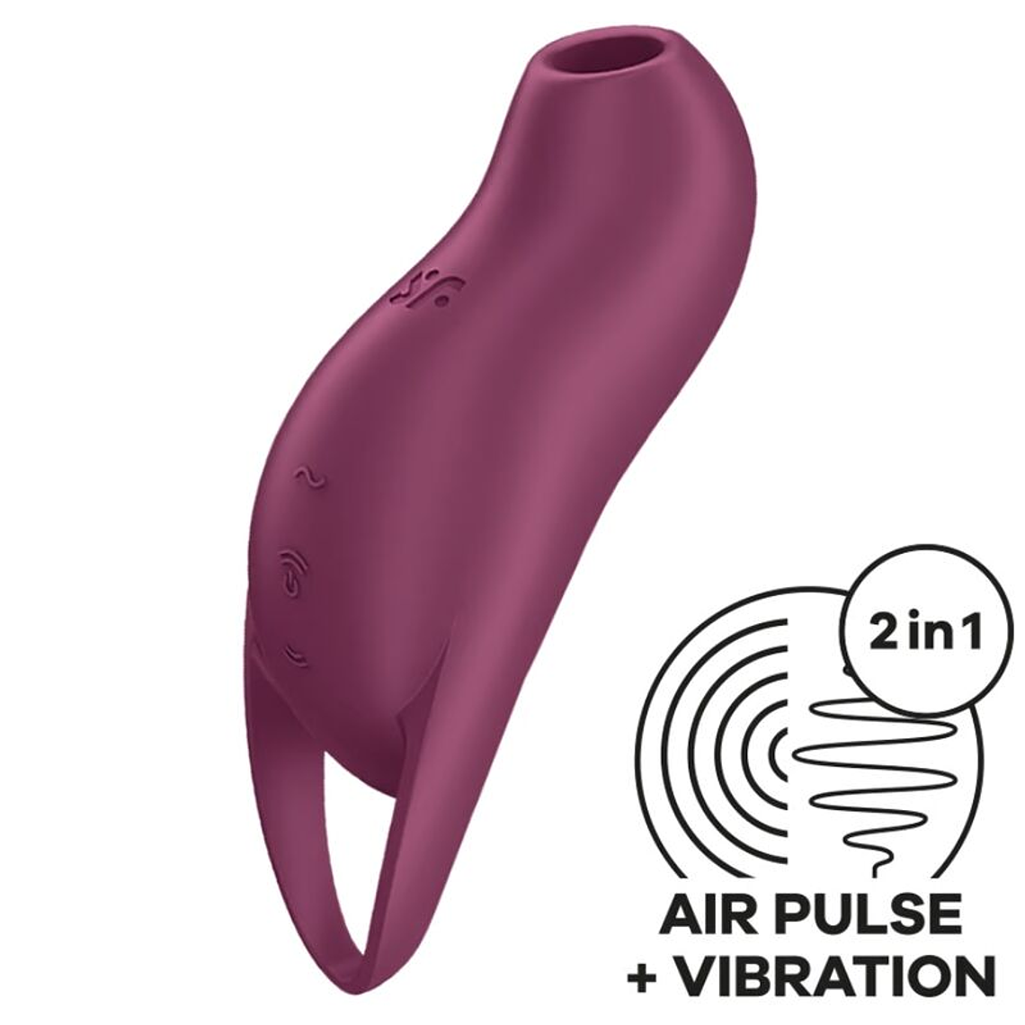SATISFYER - POCKET PRO 1 ESTIMULADOR DE CLITÓRIS GARNET 1