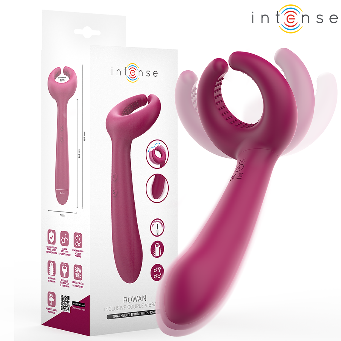 INTENSE - VIBRADOR DE CASAL INCLUSIVO ROWAN 1