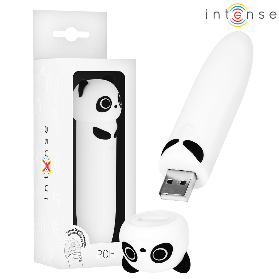 INTENSO - POH PANDA VIBRATING BULLET USB RECARREGÁVEL 10 X 2,2 CM 1
