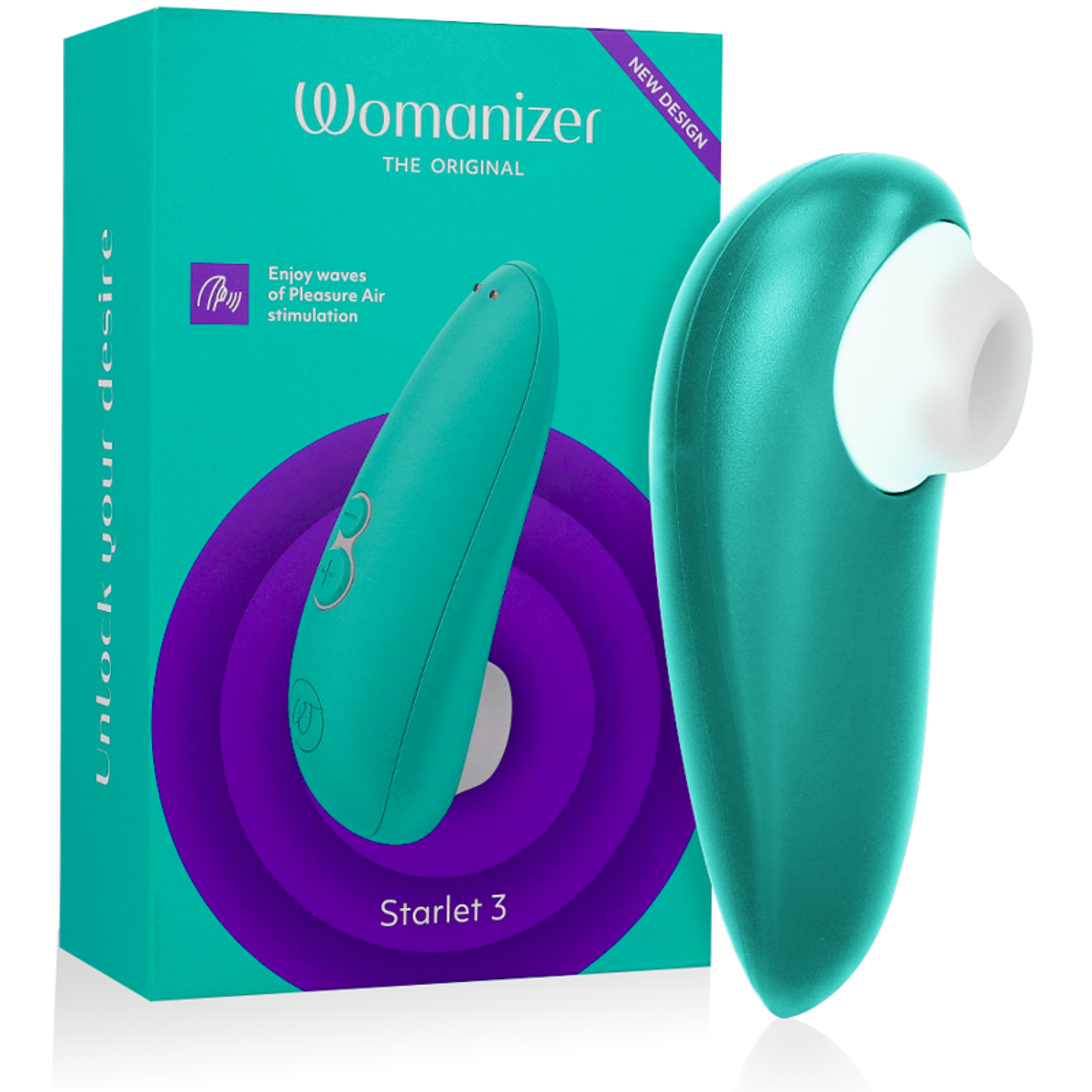 WOMANIZER - ESTIMULADOR CLITORIAL STARLET 3 TURQUESA 1