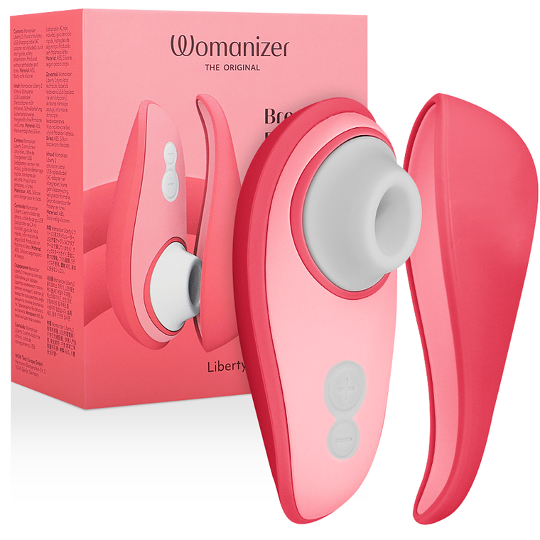 WOMANIZER - LIBERTY 2 ESTIMULADOR DE CLITÓRIS E SUCÇÃO ROSA 1