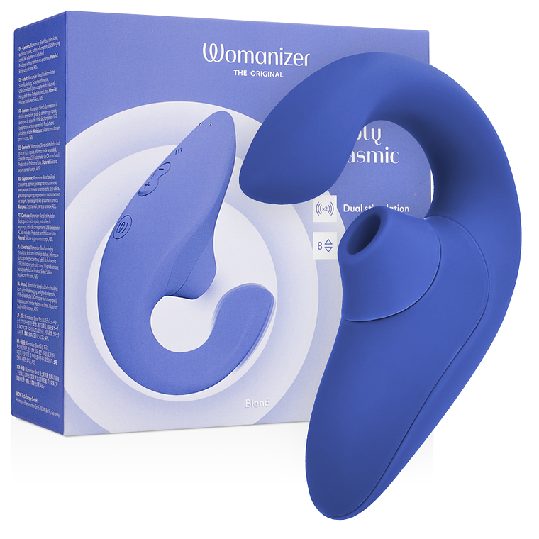 WOMANIZER - VIBRADOR ESTIMULADOR BLEND RABBIT AZUL VIBRANTE 1