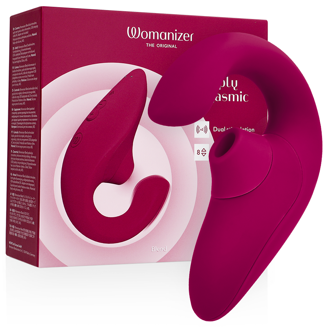 WOMANIZER - VIBRADOR ESTIMULADOR BLEND RABBIT ROSA VIBRANTE 1
