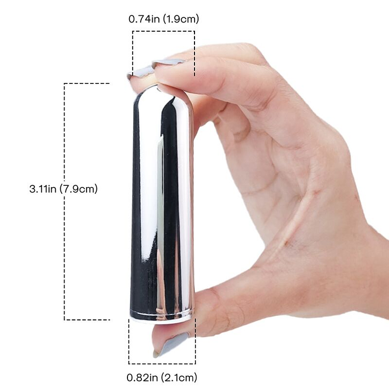 ARMONY - BALA VIBRADOR PRATA 2.1 CM X 7.9 CM 1