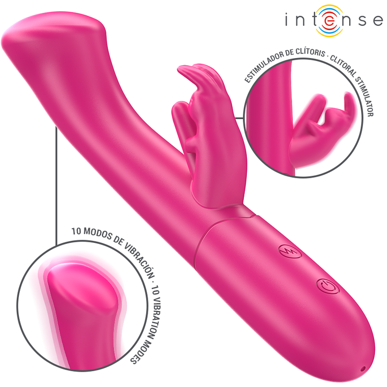 INTENSE - JULIETA RABBIT VIBRADOR 18,6 CM 10 VIBRAÇÕES ROSA 1
