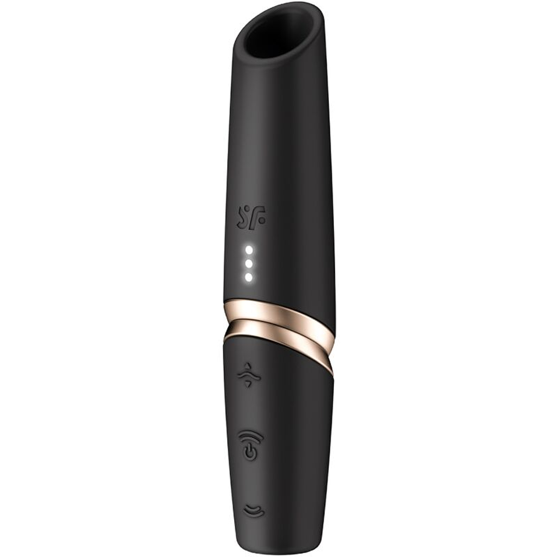 SATISFYER - ESTIMULADOR DE CLITÓRIS PERFECT KISS WAVE PRETO / DOURADO 1