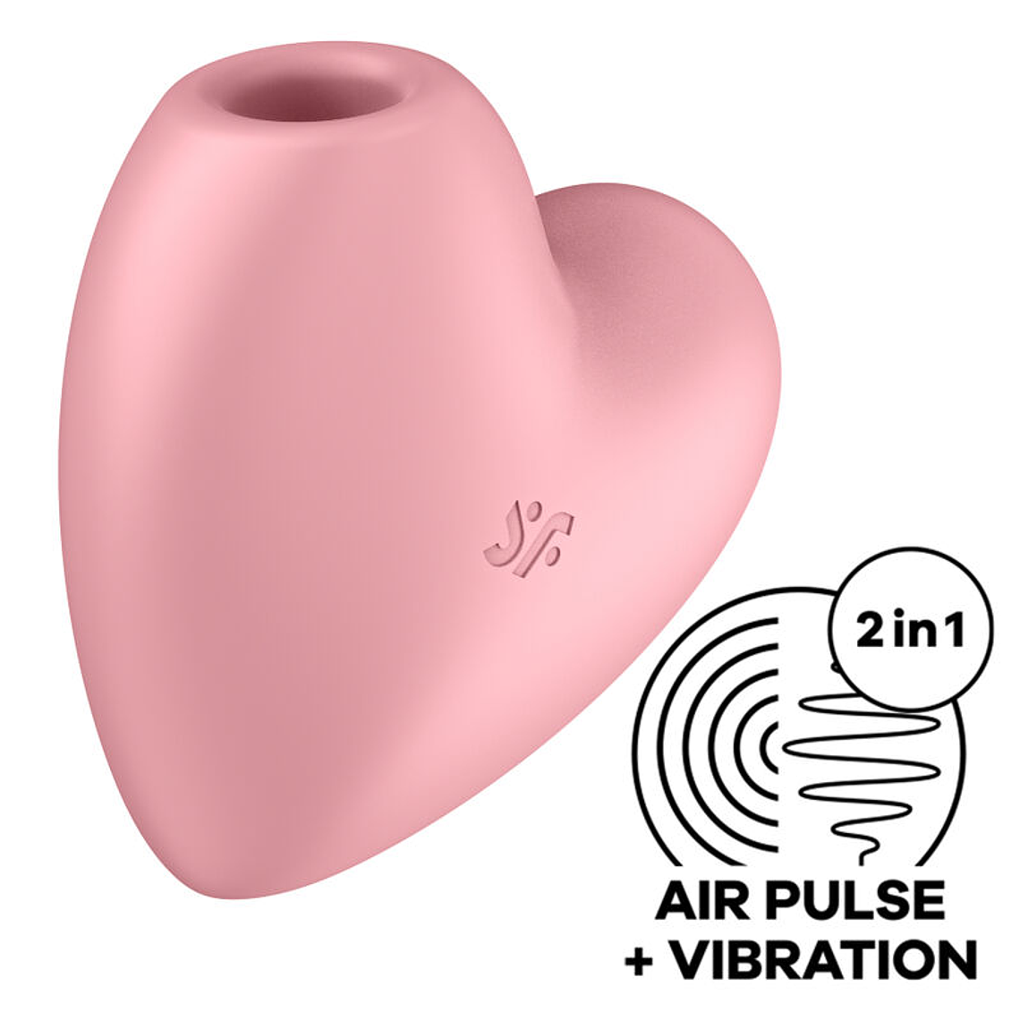 SATISFYER - CUTIE HEART ESTIMULADOR DE PULSO E VIBRADOR ROSA 1