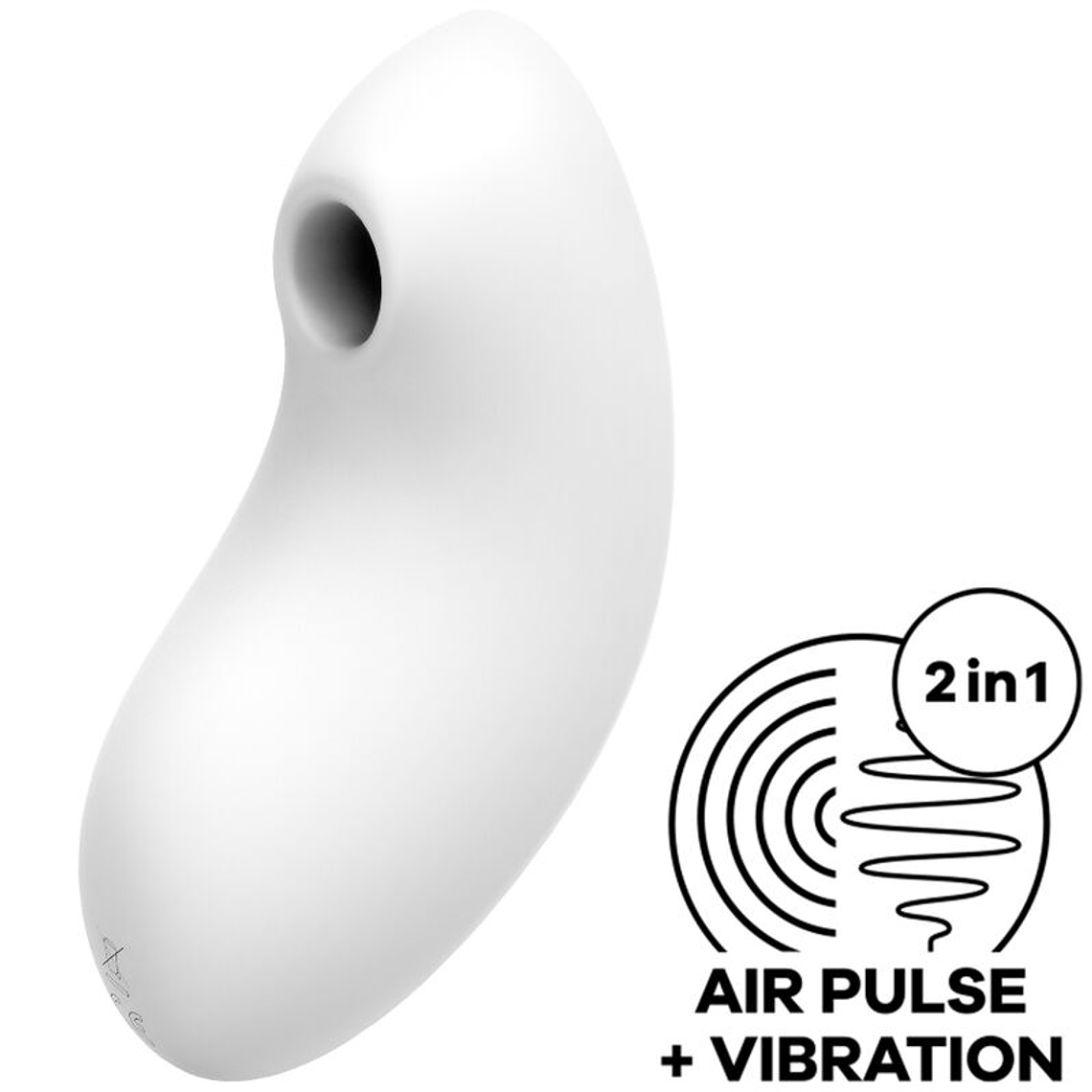 SATISFYER - ESTIMULADOR E VIBRADOR DE PULSO DE AR VULVA LOVER 2 BRANCO 1