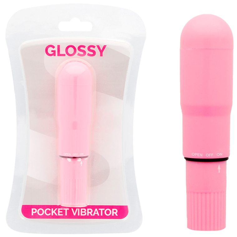 GLOSSY - VIBRADOR DE BOLSO ROSA 1