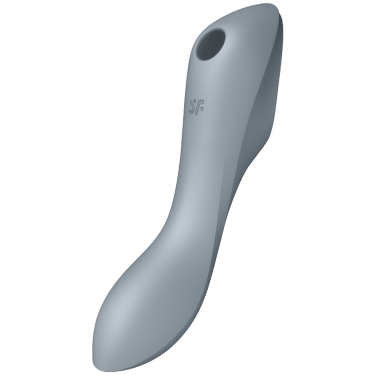 SATISFYER - VIBRADOR DE PULSO DE AR CURVY TRINITY 3 CINZA 1