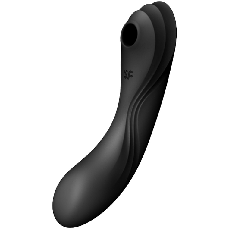 SATISFYER - VIBRADOR DE PULSO DE AR CURVY TRINITY 4 PRETO 1