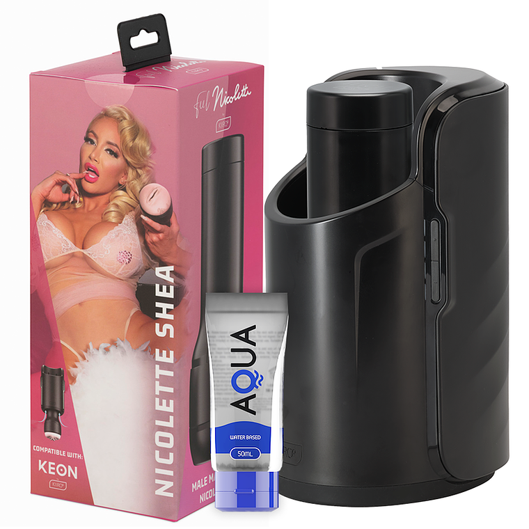 KIIROO - KEON + FEEL NICOLETTE SHEA STROKER + LUBRIFICANTE DE QUALIDADE AQUA 50 ML 1