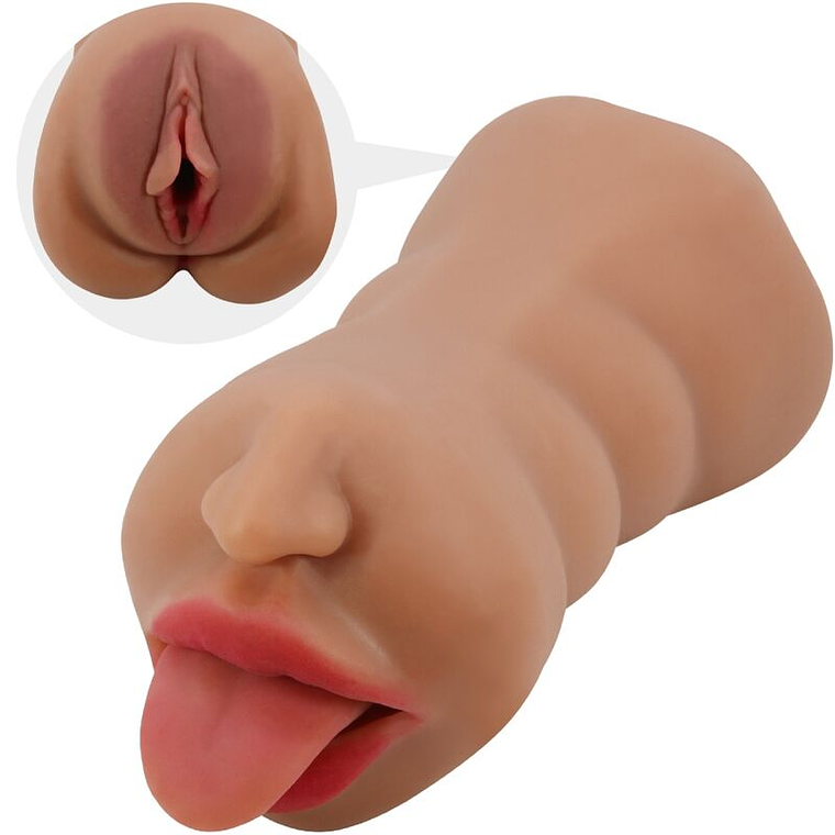 CRAZY BULL - SARAH DUPLO MASTURBADOR BOCA E VAGINA CARNE 1