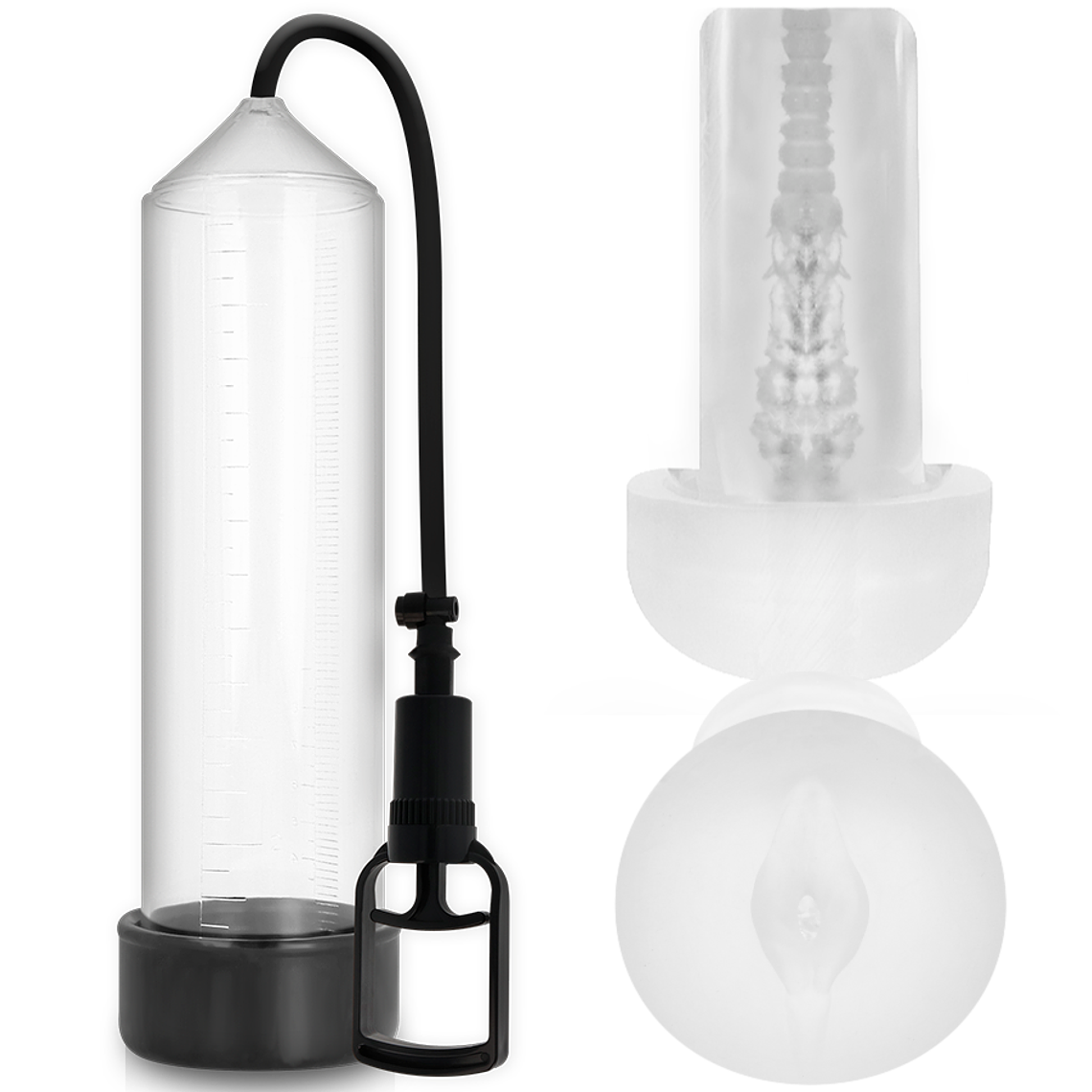 BOMBA VICIADA - RX7 TRANSPARENTE COM MASTURBADOR 1