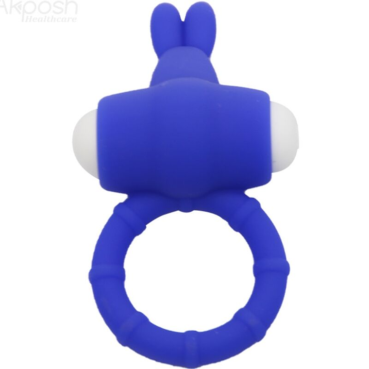 ARMONY - MS BUNNY ANEL VIBRADOR SILICONE AZUL 1