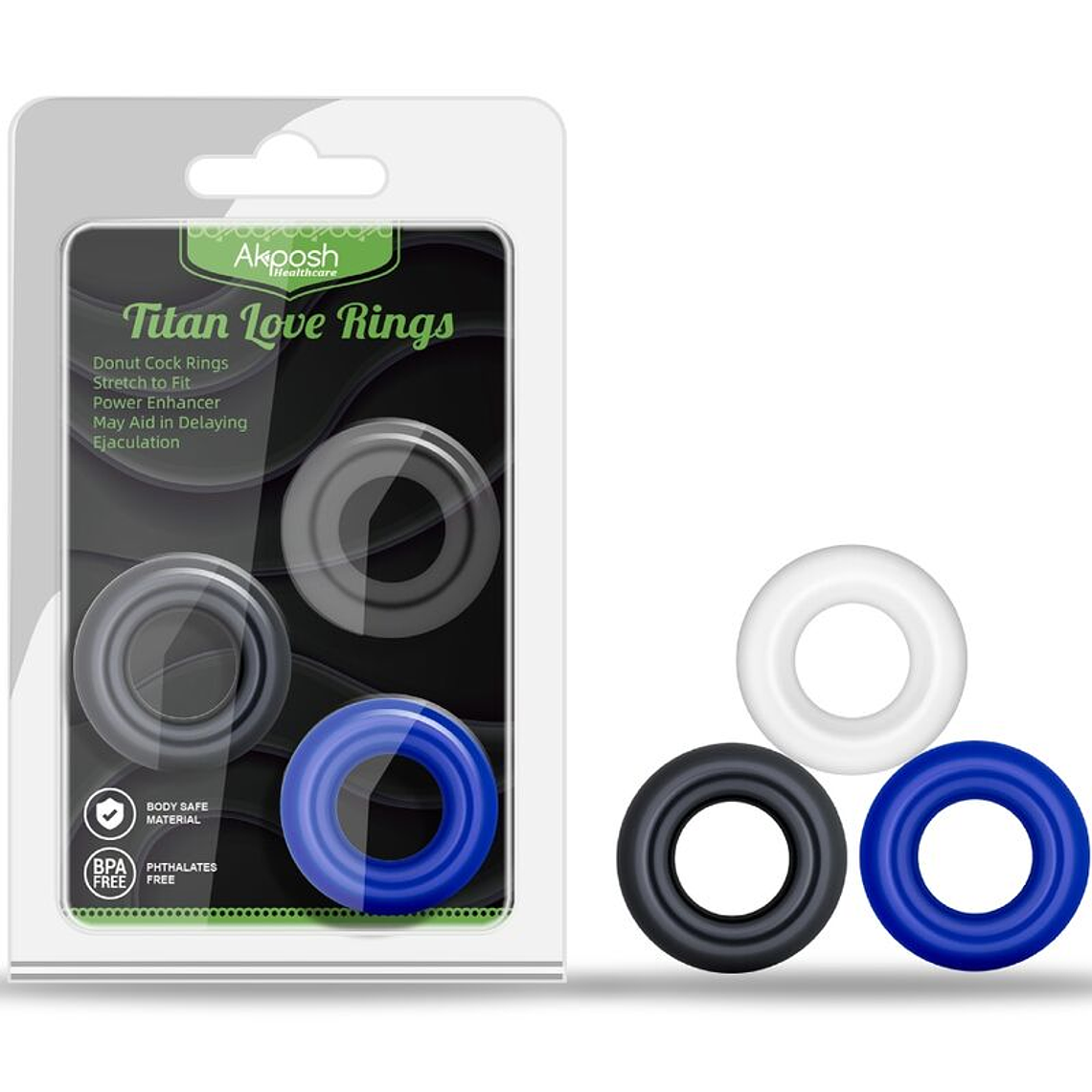 ARMONY - TITAN LOVE DONUT ANEL MÚLTIPLAS CORES 1