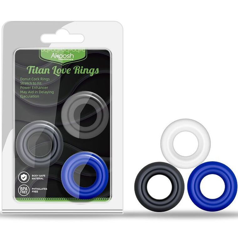 ARMONY - TITAN LOVE DONUT ANEL MÚLTIPLAS CORES 1