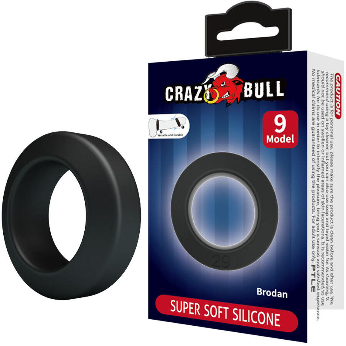 CRAZY BULL - ANEL DE SILICONE BRODAN MODELO 9 1