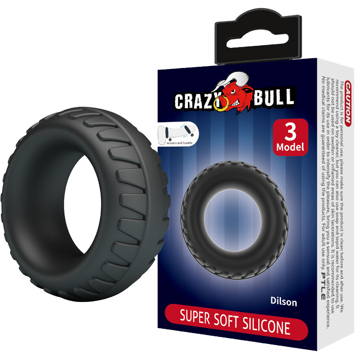 CRAZY BULL - ANEL DE SILICONE DILSON MODELO 3 1