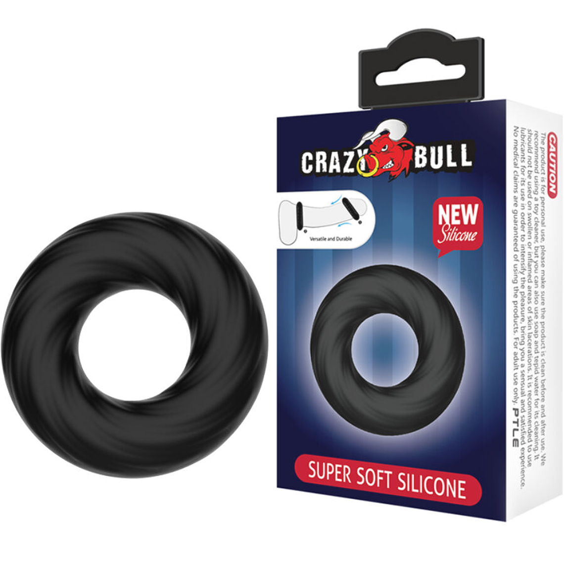 CRAZY BULL - ANEL DE SILICONE ESPIRAL 1