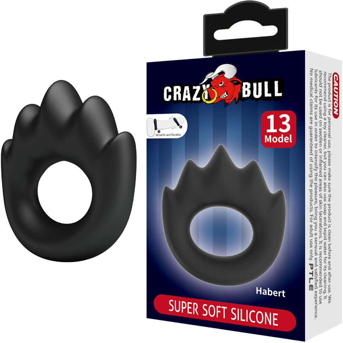 CRAZY BULL - ANEL DE SILICONE HABERT MODELO 13 1