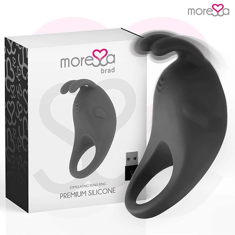 MORESSA - BRAD PREMIUM SILICONE RECARREGVEL PRETO