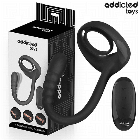 ADDICTED TOYS - ANEL PÊNICO VIBRANTE COM CONTROLE REMOTO