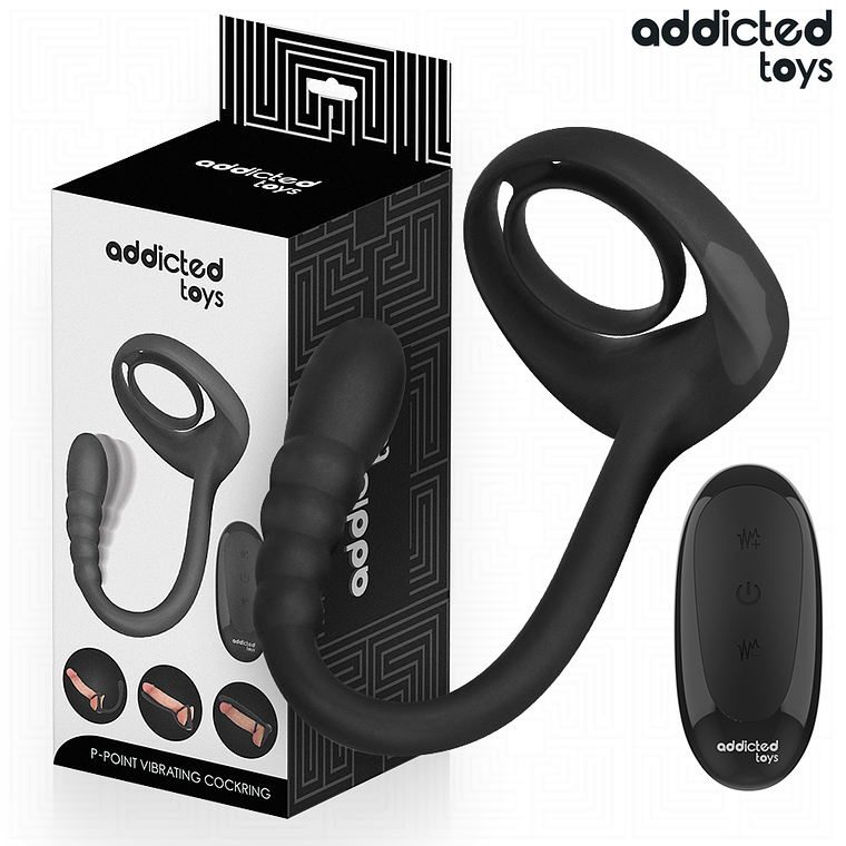 ADDICTED TOYS - ANEL PÊNICO VIBRANTE COM CONTROLE REMOTO 1