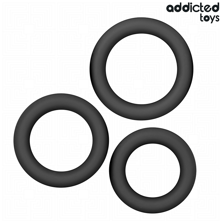 ADDICTED TOYS - CONJUNTO DE ANÉIS DE SILICONE MODELO 1 1