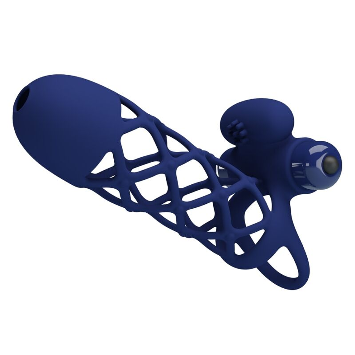 PRETTY LOVE - GIANN ANEL VIBRADOR COM BAINHA DE SILICONE AZUL 1