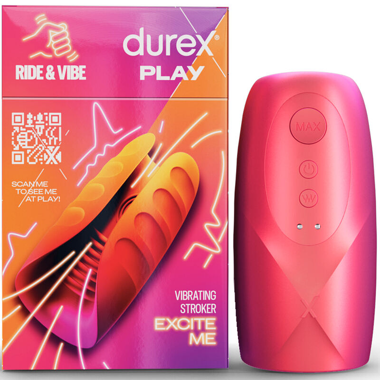 MASTURBADOR VIBRADOR DUREX -TOY RIDE & VIBE 1