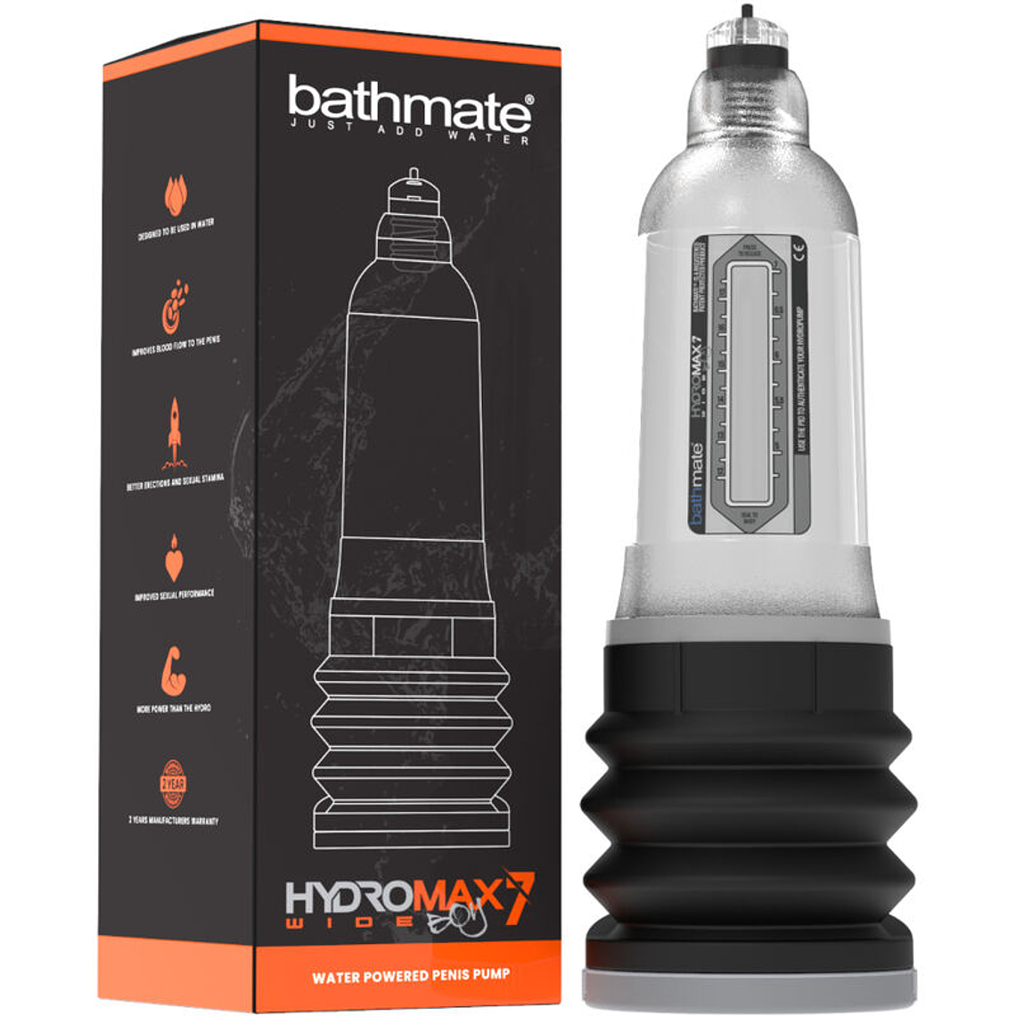 BATHMATE - HYDROMAX 7 WIDE BOY X30 TRANSPARENTE 1