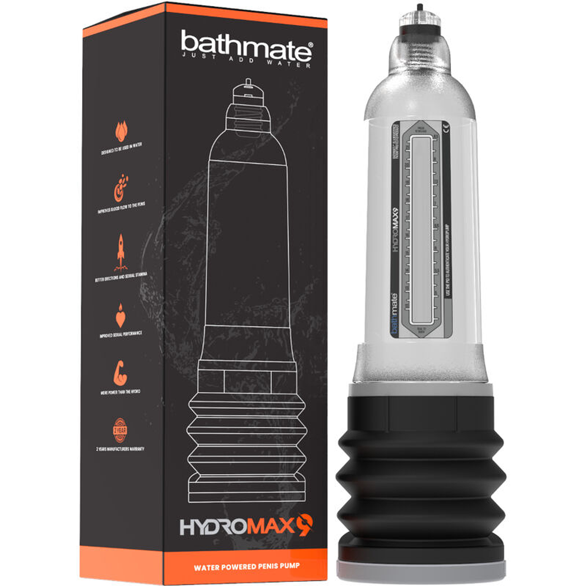 BATHMATE - HYDROMAX 9 BOMBA DE AUMENTO DO PÉNIS TRANSPARENTE 1