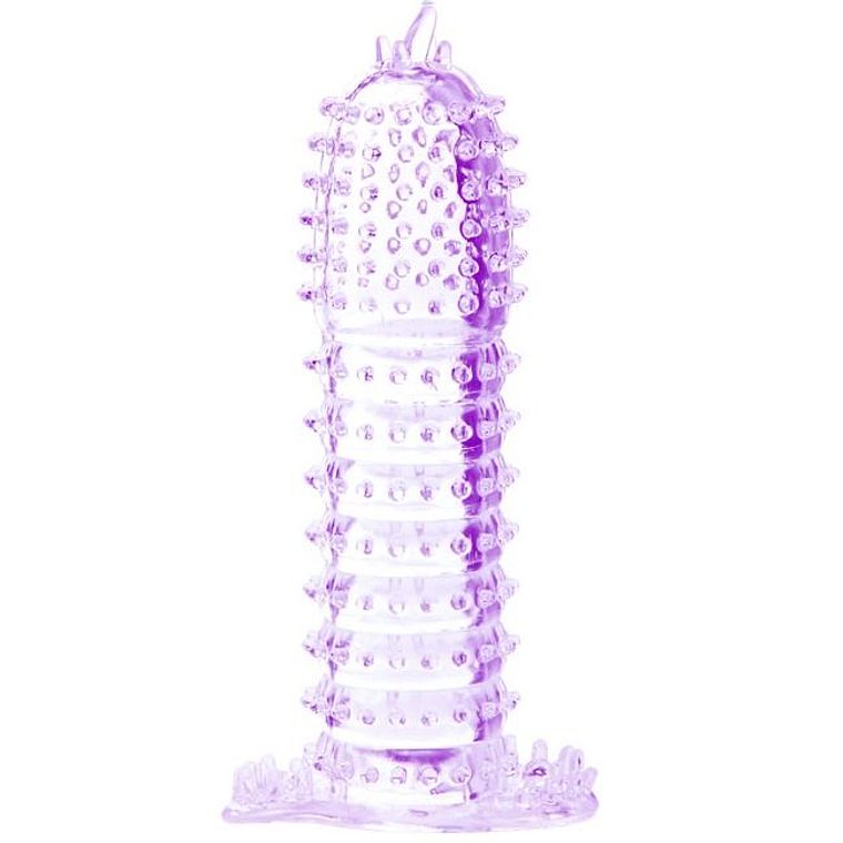 BAILE - BAINHA PARA PÉNIS COM PONTOS ESTIMULANTES ROXO 14 CM 1